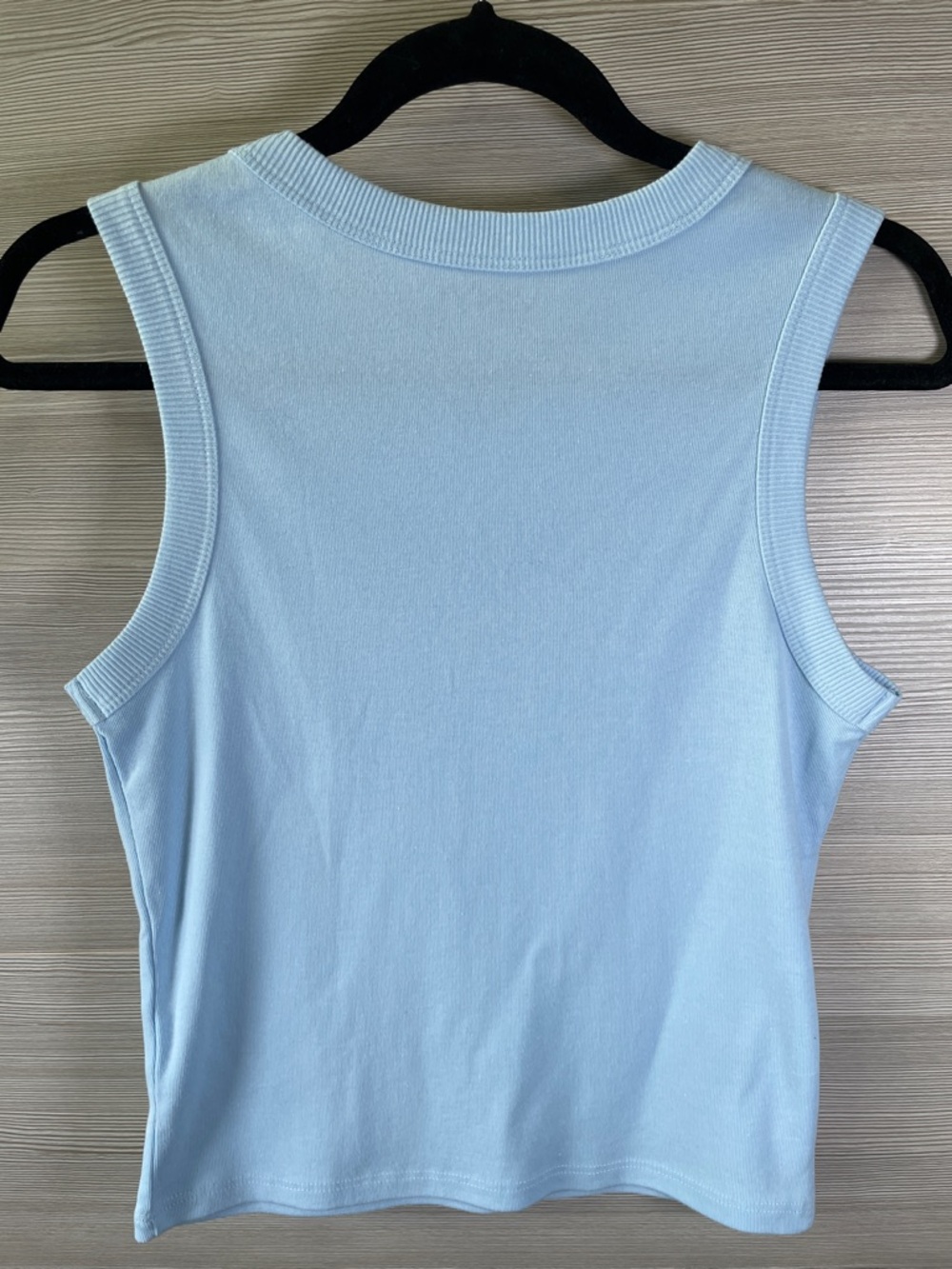 VINYL ICONS 'Florida Oranges' Cropped Light Blue Tank Size Medium - Picture 3 of 6
